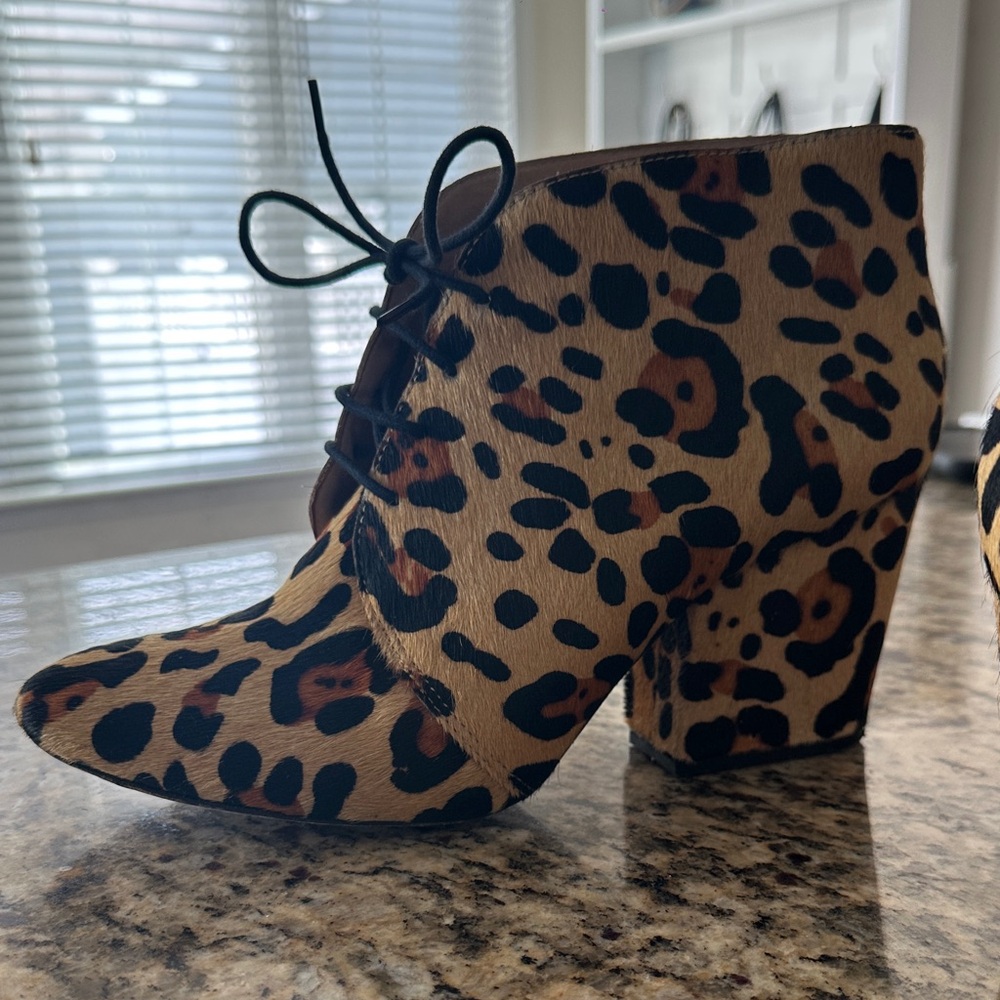 Kate Spade Leopard Print Ankle Booties